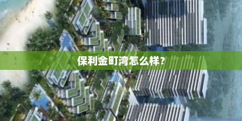 保利金町湾怎么样？