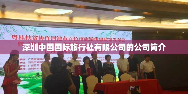 深圳中国国际旅行社有限公司的公司简介
