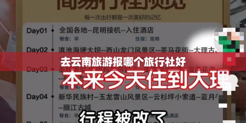 去云南旅游报哪个旅行社好